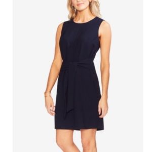 Vince Camuto Parisian Crepe Sheath Dress Navy Blue